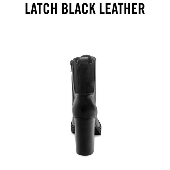 Latch Heeled Combat Boot - Picture 3 of 5